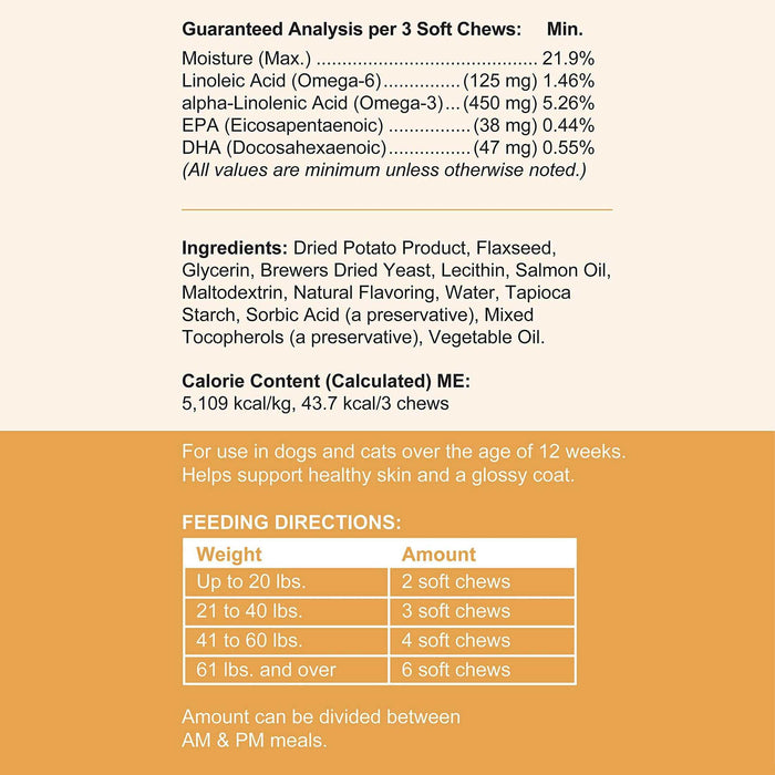 Chew + Heal Omega Skin & Coat Supplement - Elvoros