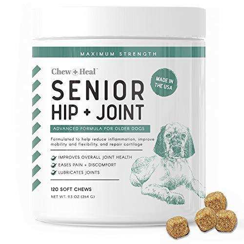 Chew + Heal Senior Hip And Joint Supplement For Dogs - Elvoros