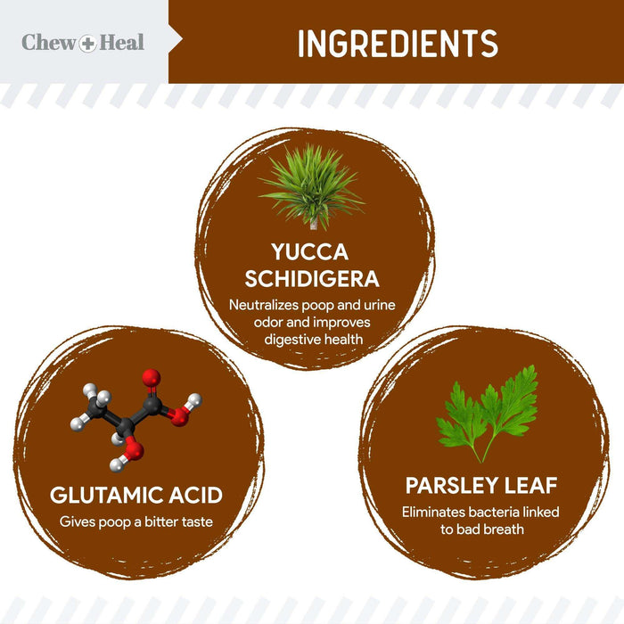 Chew + Heal Stop The Poo Chew - Elvoros