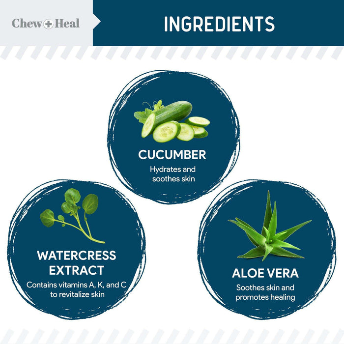 Chew + Heal Tear Stain Remover for Dogs & Cats - Elvoros