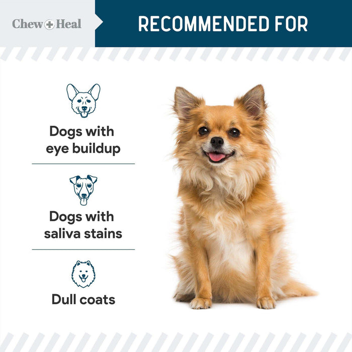 Chew + Heal Tear Stain Remover for Dogs & Cats - Elvoros