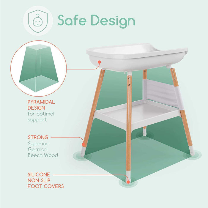 Children of Design Deluxe Diaper Changing Table with Pad - Elvoros