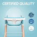 Children of Design Deluxe High Chair - Blue - Elvoros