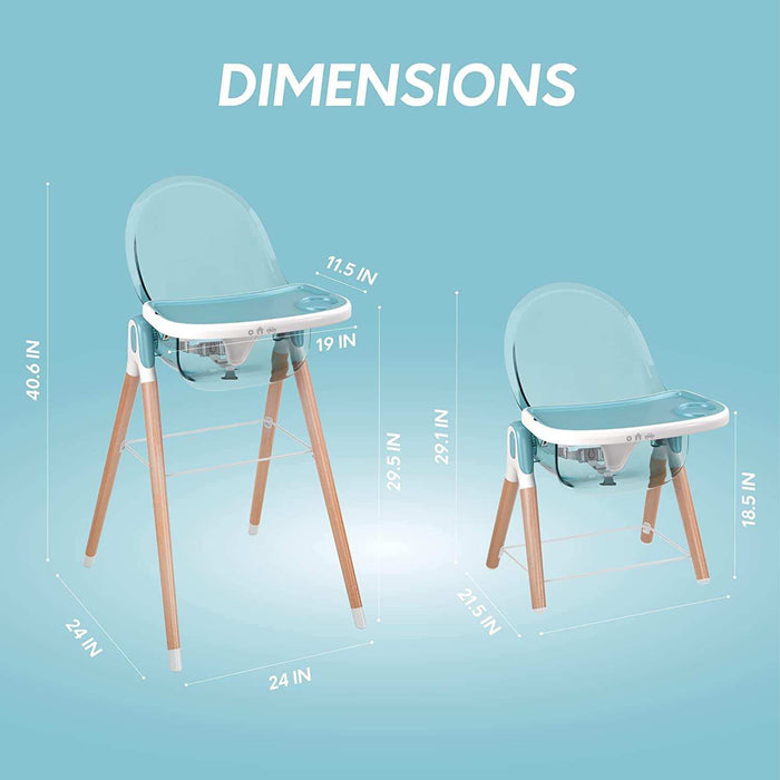 Children of Design Deluxe High Chair - Blue - Elvoros