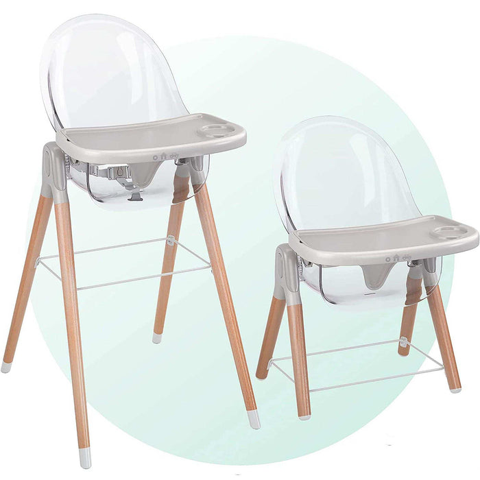 Children of Design Deluxe High Chair - Grey - Elvoros