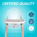 Children of Design Deluxe High Chair - Grey - Elvoros