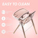 Children of Design Deluxe High Chair - Pink - Elvoros