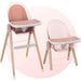Children of Design Deluxe High Chair with Cushion - Pink - Elvoros