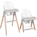 Children Of Design Non-Reclinable Classic Wooden High Chair - Clear - Elvoros