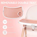 Children Of Design Non-Reclinable Classic Wooden High Chair - Pink - Elvoros