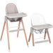 Children Of Design Non-Reclinable Classic Wooden High Chair with Cushion - Clear - Elvoros