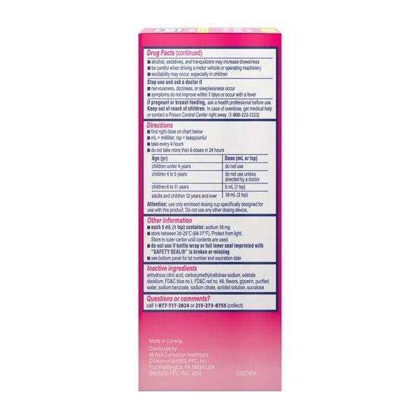 Children's Benadryl Allergy Plus Congestion Relief Liquid Grape - 4 fl oz - Elvoros