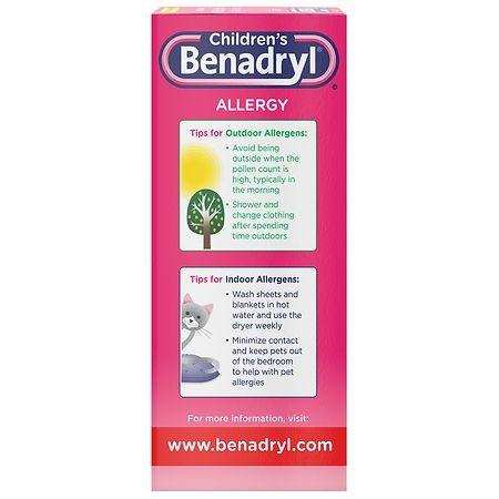 Children’s Benadryl Allergy Relief Liquid Medicine Cherry - 8 fl oz - Elvoros