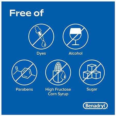 Children's Benadryl Dye-Free Allergy Relief Liquid Bubble Gum - 4 fl oz - Elvoros