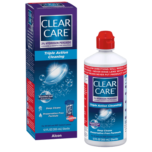 Clear Care Plus HydraGlyde Cleaning and Disinfecting Solution - 12 oz - Elvoros