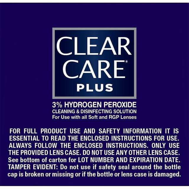 Clear Care Plus HydraGlyde Cleaning and Disinfecting Solution - 12 oz - Elvoros