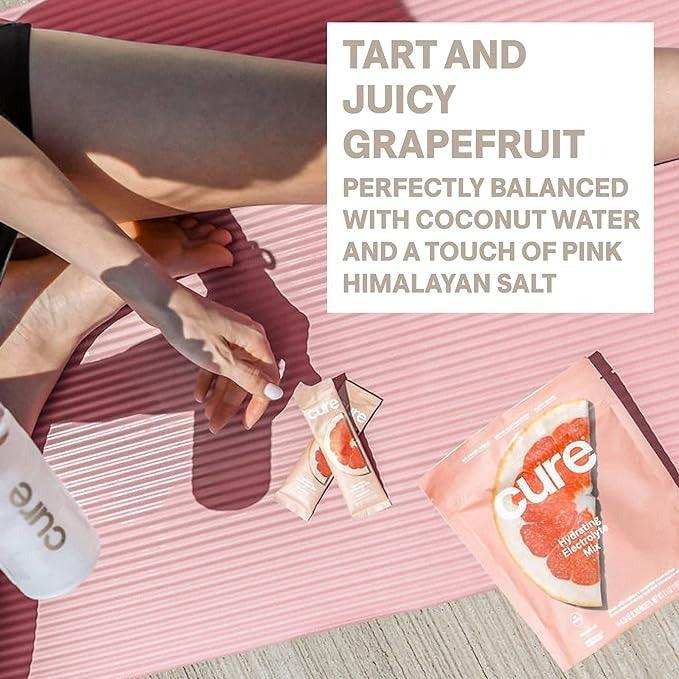 Cure Hydrating Electrolyte Drink Mix - Grapefruit - Elvoros