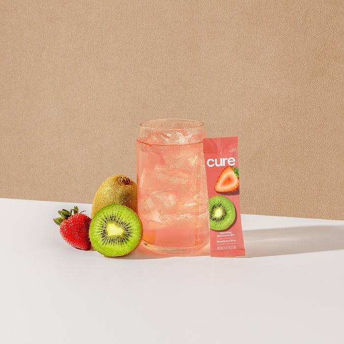 Cure Hydrating Electrolyte Drink Mix - Strawberry Kiwi - Elvoros