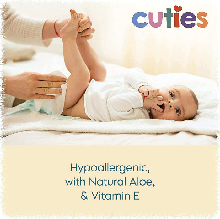 Cuties Baby Wipes Unscented & Hypoallergenic - Elvoros