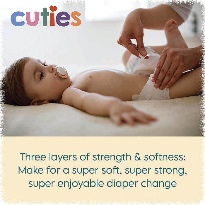 Cuties Baby Wipes Unscented & Hypoallergenic - Elvoros