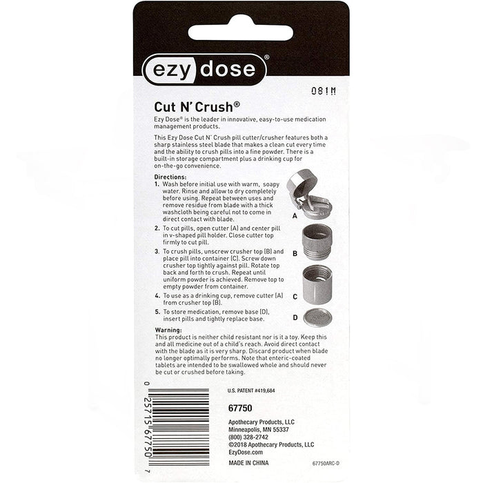 Ezy-Dose Deluxe Tablet Cutter Cut 'n Crush