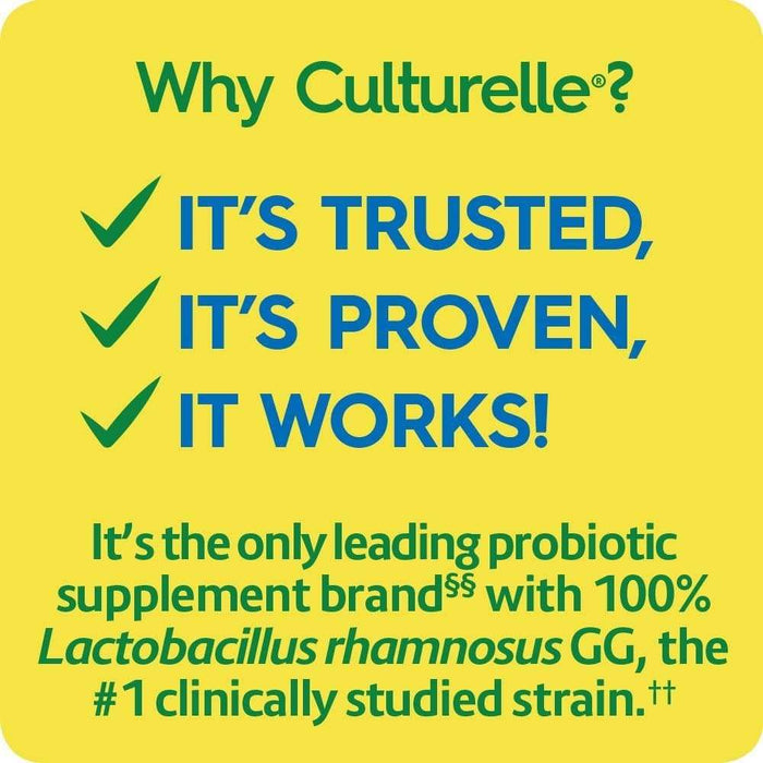 Culturelle Health & Wellness Daily Probiotic Capsules - 30 Ct
