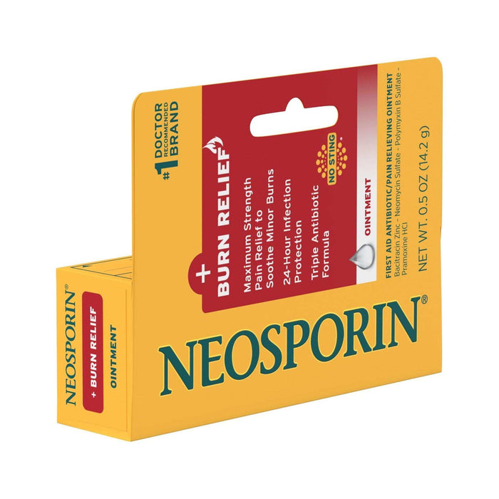 Neosporin +Burn Relief Max Strength Antibiotic Ointment - 0.5 oz - Elvoros