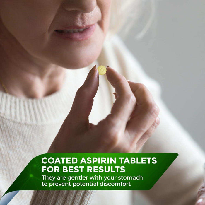 NobleAid Pure Low Dose Baby Aspirin 81mg for Adults - Elvoros