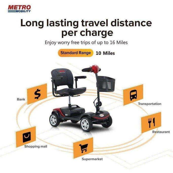 Metro Mobility M1 Series 4-Wheel Travel Mobility Scooter - Elvoros