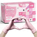 WeCare Pearlescent Pink Disposable Nitrile Gloves - Elvoros