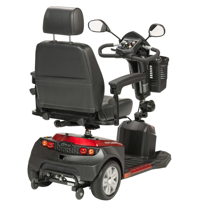 Drive Medical Ventura Power 3-Wheel Mobility Scooter With Captain Seat - Elvoros