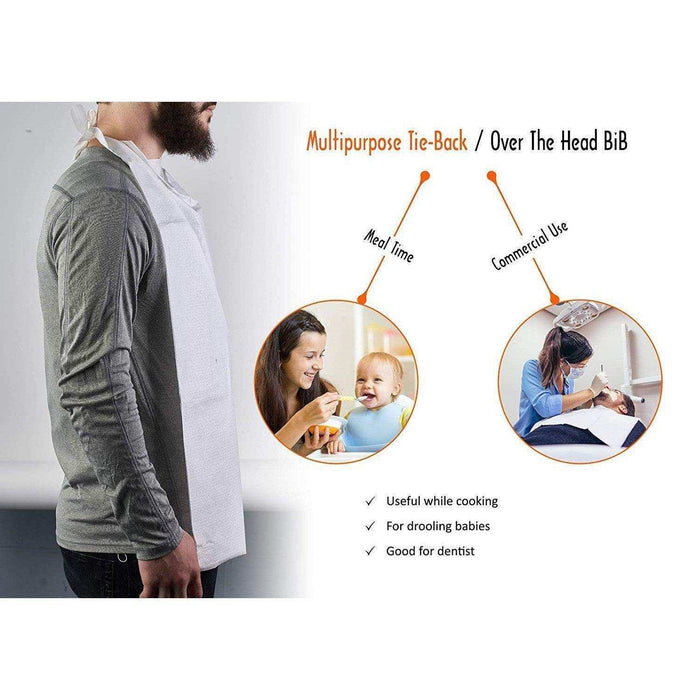 ProHeal Disposable Adult Bibs - Over Head - Elvoros