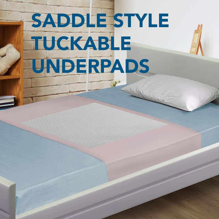 Disposable Bed Pads 36x70", 31x31" Pad and Tuckable Sides - Elvoros