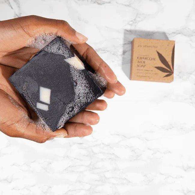 Dr. Hempster Acne Deep Clean Hemp & Charcoal Aloe Bar Soap - Elvoros