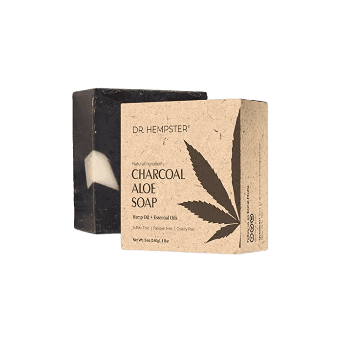Dr. Hempster Acne Deep Clean Hemp & Charcoal Aloe Bar Soap - Elvoros