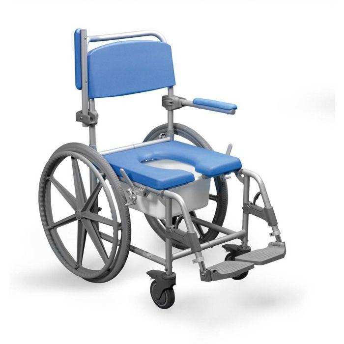 Drive Medical Aluminum Shower Commode Wheelchair - Elvoros