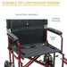 Drive Medical Bariatric Heavy Duty Transport Wheelchair - Elvoros