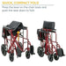 Drive Medical Bariatric Heavy Duty Transport Wheelchair - Elvoros