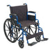 Drive Medical Blue Streak Wheelchair with Flip Back Desk Arms - Elvoros