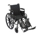 Drive Medical Cruiser III Light Weight Wheelchair with Flip Back Removable Arms - Elvoros
