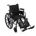 Drive Medical Cruiser III Light Weight Wheelchair with Flip Back Removable Arms - Elvoros