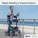Drive Medical Elevate Upright Walker - Elvoros