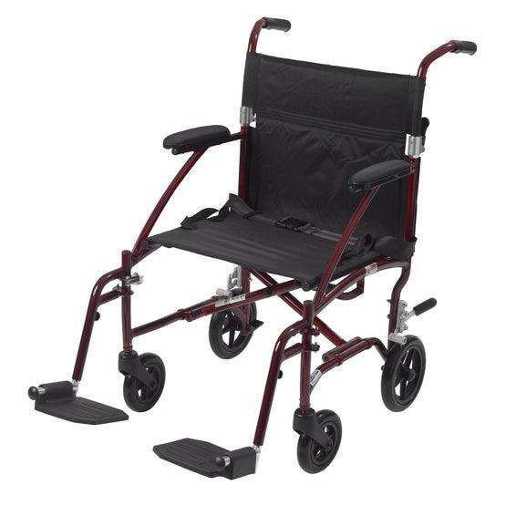 Drive Medical Fly Lite Ultra Lightweight Transport Wheelchair - Elvoros