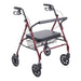 Drive Medical Heavy Duty Bariatric Rollator Rolling Walker with Large Padded Seat - Elvoros