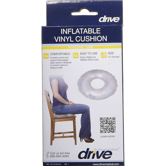 Drive Medical Inflatable Vinyl Ring Cushion - Elvoros