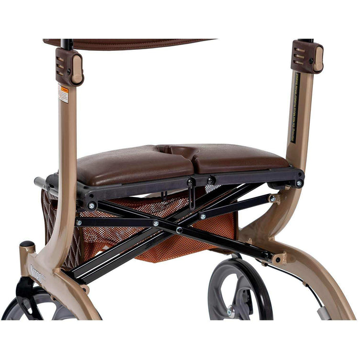 Drive Medical Nitro DLX Euro Style Rollator Rolling Walker - Elvoros