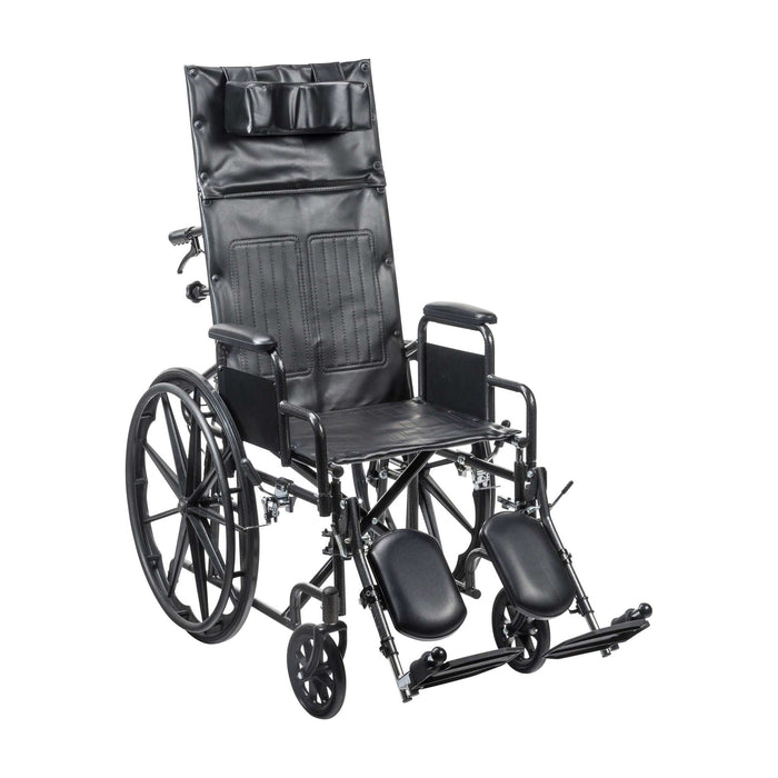 Drive Medical Silver Sport Full-Reclining Wheelchair - Elvoros