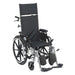 Drive Medical Viper Plus Light Weight Reclining Wheelchair with Elevating Leg rest and Flip Back Detachable Arms - Elvoros