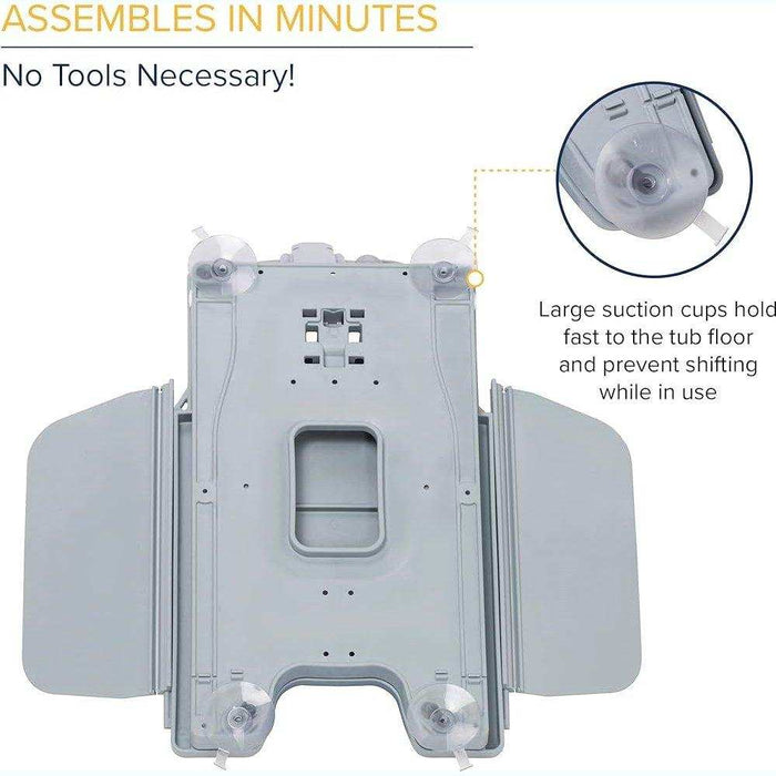 Drive Medical Whisper Ultra Quiet Bath Lift - Blue - Elvoros