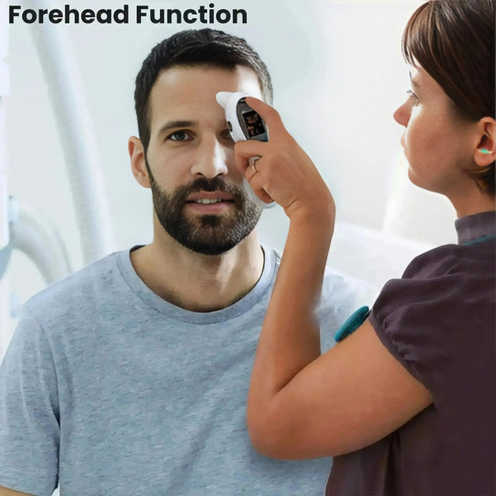 Mobi DualScan Ultra Pulse Talking Ear and Forehead Thermometer with 10+ Features